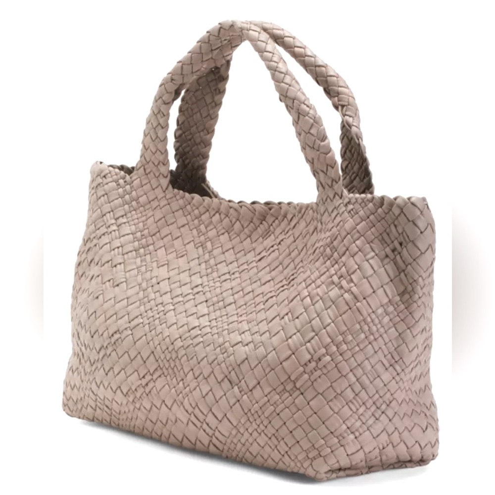 EUC Falor Italian woven leather handbag